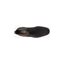 Men's Stacy Adams Gabriel Plain Toe Chelsea Boot Black Suede Dressy 25625-008 image 5