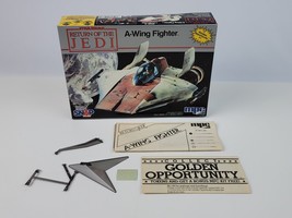 1983 MPC Star Wars A-Wing Fighter Model Kit Empty Box w/ Stand Decals Ma... - £14.84 GBP