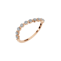 14k Gold Diamond Crown Ring, Nesting Ring, Solid Gold Ring, Diamond Ring - £674.92 GBP+