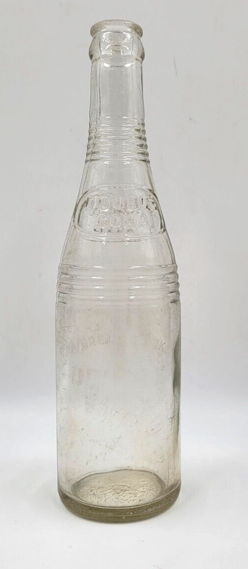 Primary image for Double Cola Embossed ACL Soda Bottle 12 oz Double Cola Bottling Athens Georgia