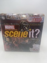 MARVEL Scene It? Deluxe Edition 2 DVD Collector&#39;s Tin Box Board Game New... - $59.35