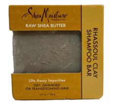 Raw Shea Butter Rhassoul Clay Shampoo Bar Shea Moisture New - £15.47 GBP