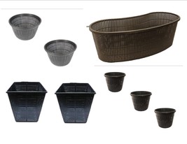 Medium Sized Plastic Pond Planting Baskets Combo Pack, Includes Total 8 ... - $46.48