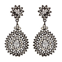 Amrita Singh Buckingham Cubic Zirconia CZ LARGE Statement Earrings ERC 9965 NWT - $28.22