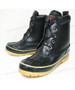 Brand New Men&#39;s Duck Boots Leather Black Thermolite Waterproof Hiking Wi... - $25.40+