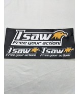 Isaw Free Your Action 11&quot; Decal Sticker - £15.02 GBP
