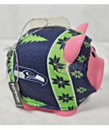 RARE Seattle Seahawks Forever Collectible 3&quot; Piggy Bank in Sweater - $218.84 MXN