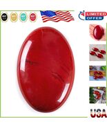 Healing Red Jasper Palm Stone 2.3&#39;&#39;x1.5&#39;&#39; - Perfect for Anxiety Relief &amp;... - $682.95 MXN