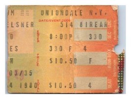 Grateful Dead Konzert Ticket Stumpf Kann 14 1980 Uniondale New York - £70.53 GBP