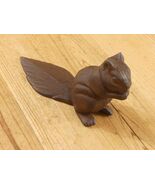 Rustic Cast Iron Squirrel Home Garden Door Stopper Stop Wedge Key Safe H... - $422.98 MXN