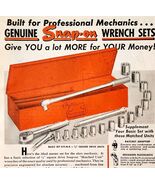 1949 Snap On Tools Wrench Set Advertisement Wrenches Ratchet Vintage E8P - €25,73 EUR