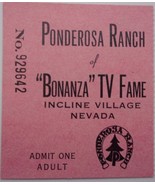 Vintage Bonanza Ponerosa Ranch Nevada Used Tour Ticket  - $2.73 CAD