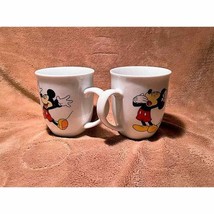 Pair of Mickey Good Morning/Good Night 14oz Rounded Bottom Coffee Mugs - £18.99 GBP