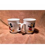 Pair of Mickey Good Morning/Good Night 14oz Rounded Bottom Coffee Mugs - £18.77 GBP