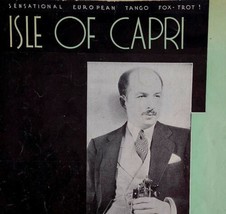 1934 Fox Trot Tango Sheet Music Xavier Cugat Isle of Capri Latin Jazz Antique - £23.67 GBP
