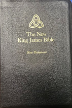 New King James New Testament Black Genuine Leather - £58.72 GBP