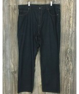 Duluth Trading Co. Men&#39;s Jeans 40/36 Straight Leg~Dark Wash~100% Cotton  - £18.76 GBP