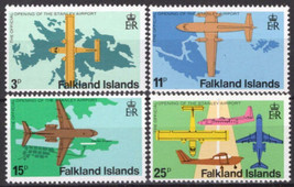 ZAYIX Falkland Islands 287-290 MNH Aviation Planes Stanley Airport  051023SM39M - £2.98 GBP