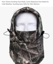 Winter Thermal Balaclava Windproof Ski Camo Full Face Mask Hood Warm Fac... - $108.30 MXN