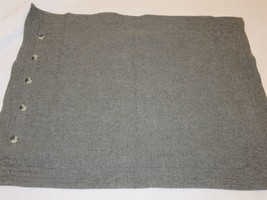 1 Ralph Lauren PENTHOUSE Border Heathered Grey Wool Standard Sham $175 - $53.71