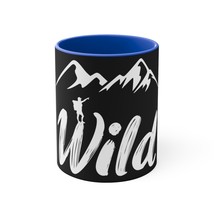 11oz BOLD HIKER Accent Mug, Personalized Name, Motivational Ceramic Handle Cup - $22.66