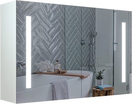 MIRPLUS 36 X 24 Inch Medicine Cabinet with Mirror,Led Lights Medicine Cabinets - £270.17 GBP