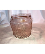 Pink Royal Lace Cookie Jar No Lid Depression Glass - $14.99