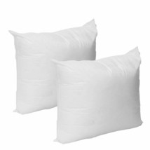 Zippered Pillow Insert Square Polyester 18&#39;&#39;x18&#39;&#39; Pillow &amp; Sham Stuffer Set of 2 - £17.36 GBP