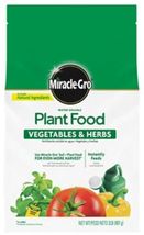 Miracle-Gro 3003701 Water Soluble Plant Food Vegetables and Herbs 2lb - $461.02 MXN