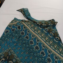 Dressbarn RN#94174 Women's Green Floral Elastic Waist Pull On Skirt Size Skirt image 15