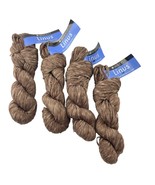 Berroco Yarn Linus Sandpiper Brown 6868 Acrylic Blend Crepe Lot of 4 Han... - $829.38 MXN