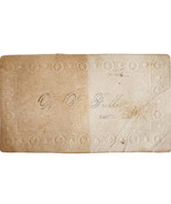 C1880s Calling Business Card Victorian W.W. Fuller Sebec Maine Embossed ... - $469.16 MXN