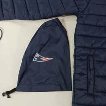 NFL Team Apparel Patriots Youth Sz Medium (10/12) Puffer Hooded Jacket Coat Blue image 4