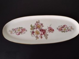 Vintage Gerold Porzellan Tettau Bavaria Floral Vanity Dresser Tray White... - £14.01 GBP