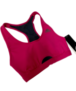 Adidas Sports Bra TechFit Racerback Padded Magenta And Carbon XS New Wit... - £13.12 GBP