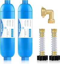 NSF Certified RV Water Filter – Solid Brass Hose Elbow, 2 Pack for Clean... - $63.31