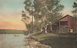 Vallone Lago Michigan ~ FT Wayne Camp-Cabins Su ~1920 Fototipia Foto Cartolina - £12.02 GBP