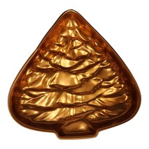 Vintage Copper Christmas Tree Cake Pan Dessert Mold Rustic Farmhouse Wall Decor - $9.94