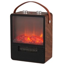 Freestanding Ceramic 1500W Portable Electric Fireplace, - £65.47 GBP