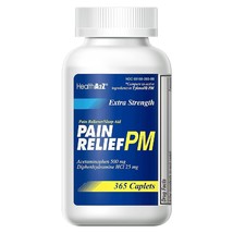 Extra Strength Pain Relief Pm| Acetaminophen 500Mg | Diphenhydramine 25Mg | Pain - $22.99