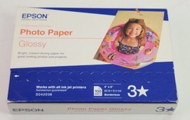 Epson S042038 Ink Jet Glossy Photo Paper 100 Sheets Sealed 4x6”  New - £9.89 GBP