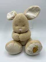 Kids II Bright Inspirations Nibbles Bunny Rabbit Brown Plush PRAY Praying Prayer - £13.29 GBP