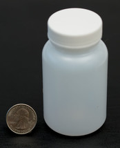 4oz 120ml Wide Mouth HDPE Bottle Jar with White Polyethylene Lined Cap C... - £3.41 GBP