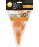 Halloween Disposable 3 Fused Orange 2D Drop Flower Tip and Bag - £3.11 GBP