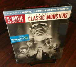 Universal Classic Monsters 6-Movie Collection STEELBOOK (Blu-ray + Digital) NEW - £38.75 GBP