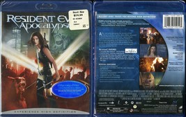 Resident Evil Apocalypse BLU-RAY Milla Jovovich Sienna Guillory Sony Video New - £5.50 GBP