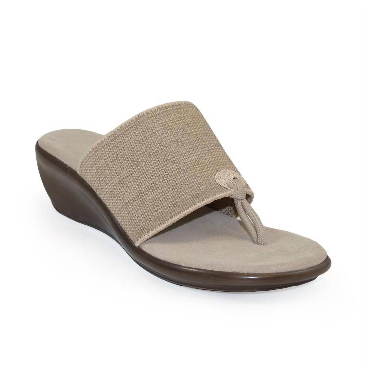 Charleston Shoe Co. Women Hilton Sandal Natural Linen - $68.00