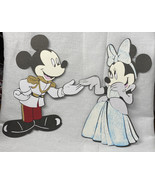 Mickey Mouse Minnie Mouse Dressed Up Die Cut Scrapbook Embellishment Disney - £4.51 GBP