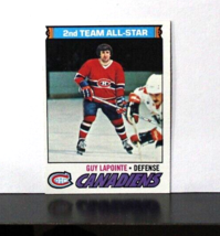 1977-78 Topps No. 60 Guy Lapointe 2nd Team ALL-STAR Montreal Canadiens - £10.07 GBP