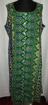 Anthony Richards aztec print smocked button down dress, side pocket,Plus size 4X - £15.55 GBP